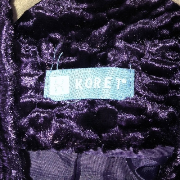 PURPLE Velvet Jacket Size 14 - Picture 6 of 7